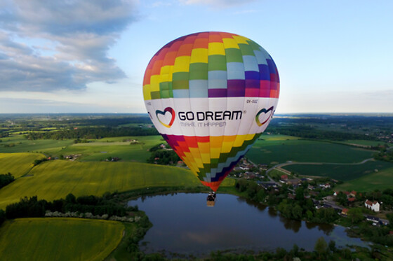 FLYV I LUFTBALLON - 3 PERSONER